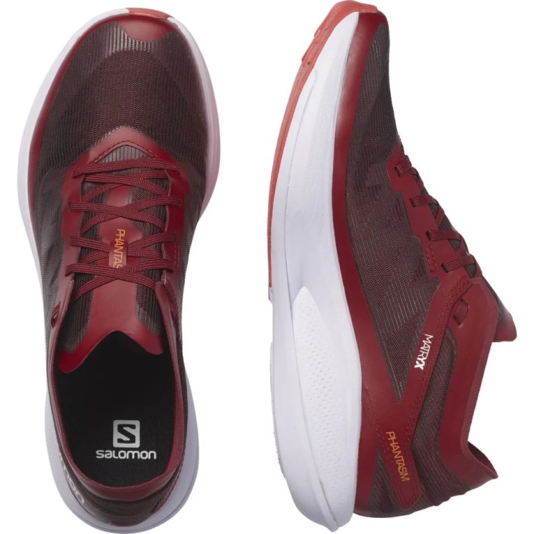 Burgundy Salomon Phantasm Men's Running Shoes | PH 12598L